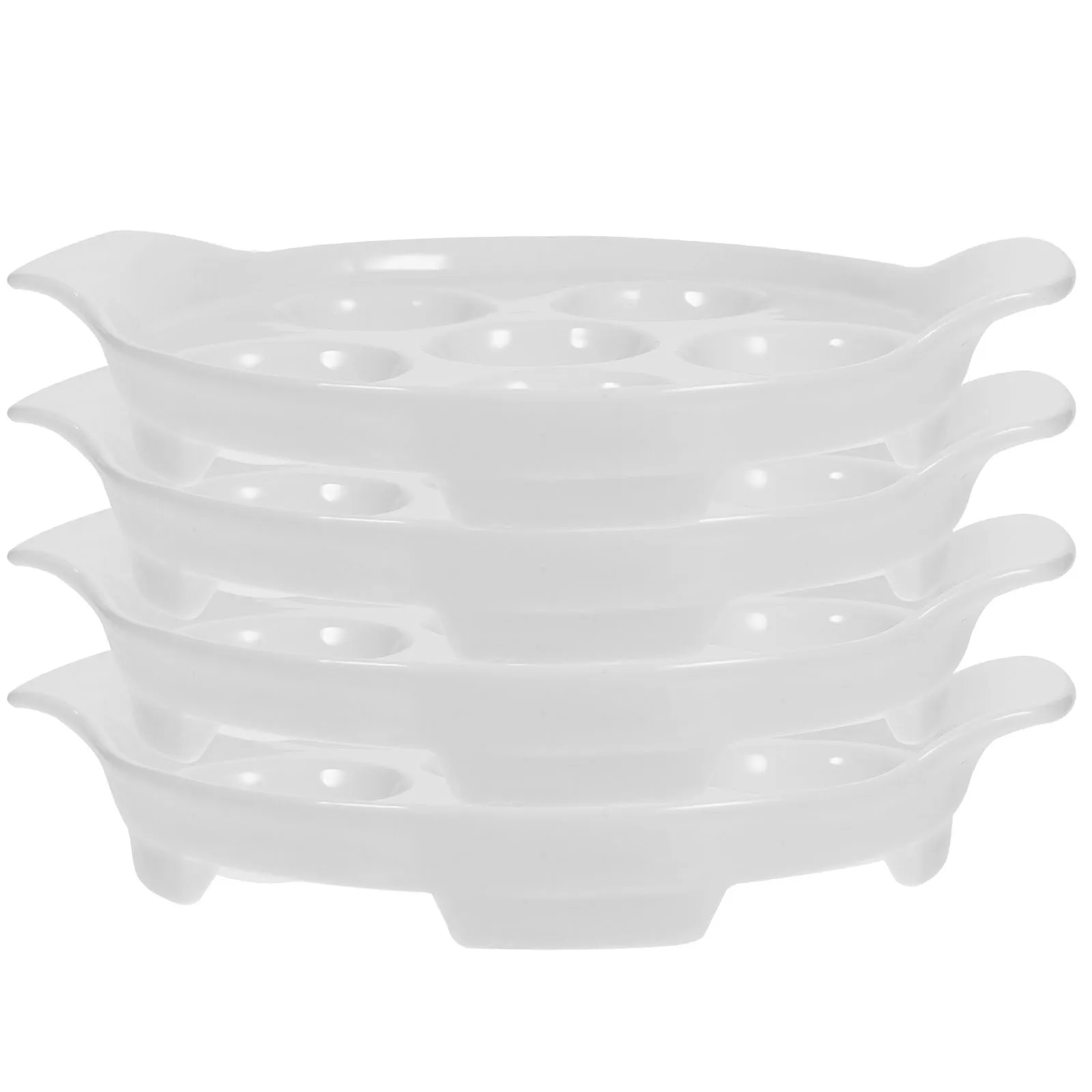 4 Pcs Porcelain Escargot Plate Baking Dish Ceramic Dishes with Handle White for Oven Oyster
4 Pcs Porcelain Escargot Plate Baking Dish Ceramic Dishes with Handle White for Oven Oyster