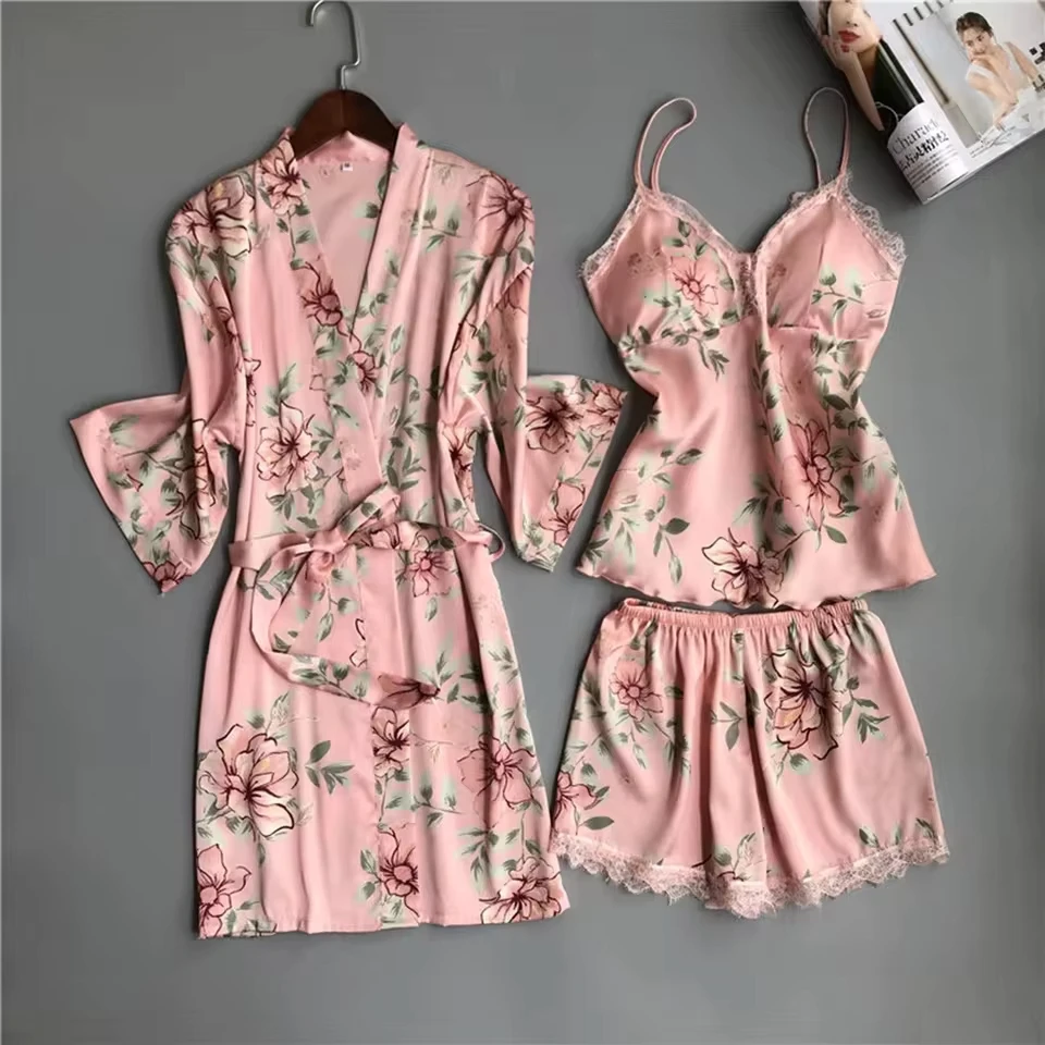 3pcs fashionable elastic home clothing sexy pajama set new sexy nightgown plus size soft fabric
3pcs fashionable elastic home clothing sexy pajama set new sexy nightgown plus size soft fabric