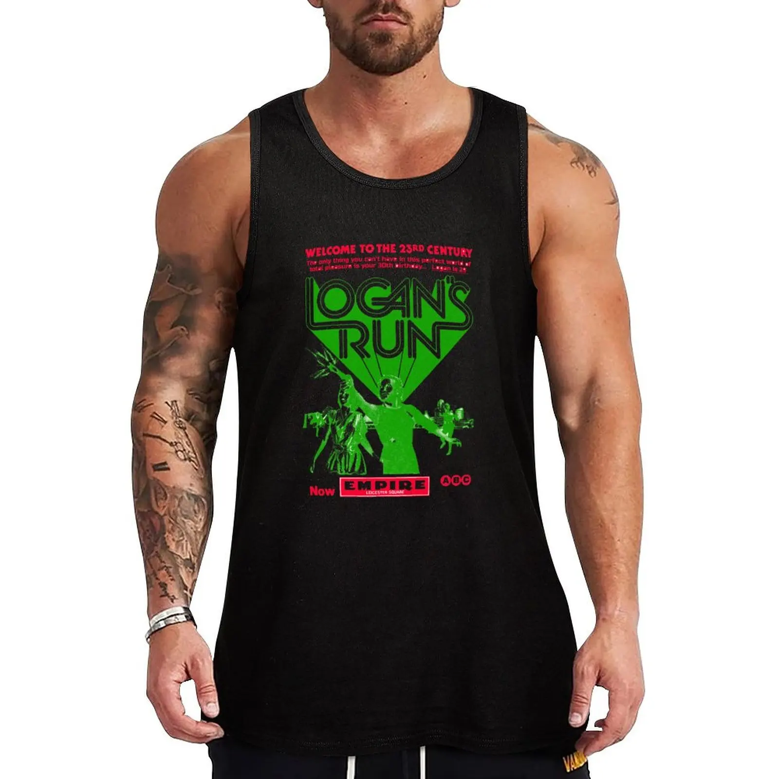 logans run trade ad Tank Top Sweat Resistant Tank Top Moisture Wicking Gym Wear
logans run trade ad Tank Top Sweat Resistant Tank Top Moisture Wicking Gym Wear