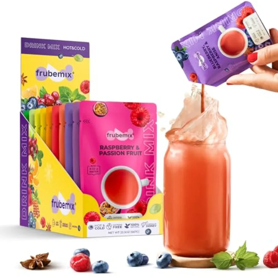 Fruit and Berry Blend Honey-Sweetened Purée-Based Drink Mix for Sparkling Refreshers Cocktails and Mocktails Enjoy Hot or Iced
Fruit and Berry Blend Honey-Sweetened Purée-Based Drink Mix for Sparkling Refreshers Cocktails and Mocktails Enjoy Hot or Iced