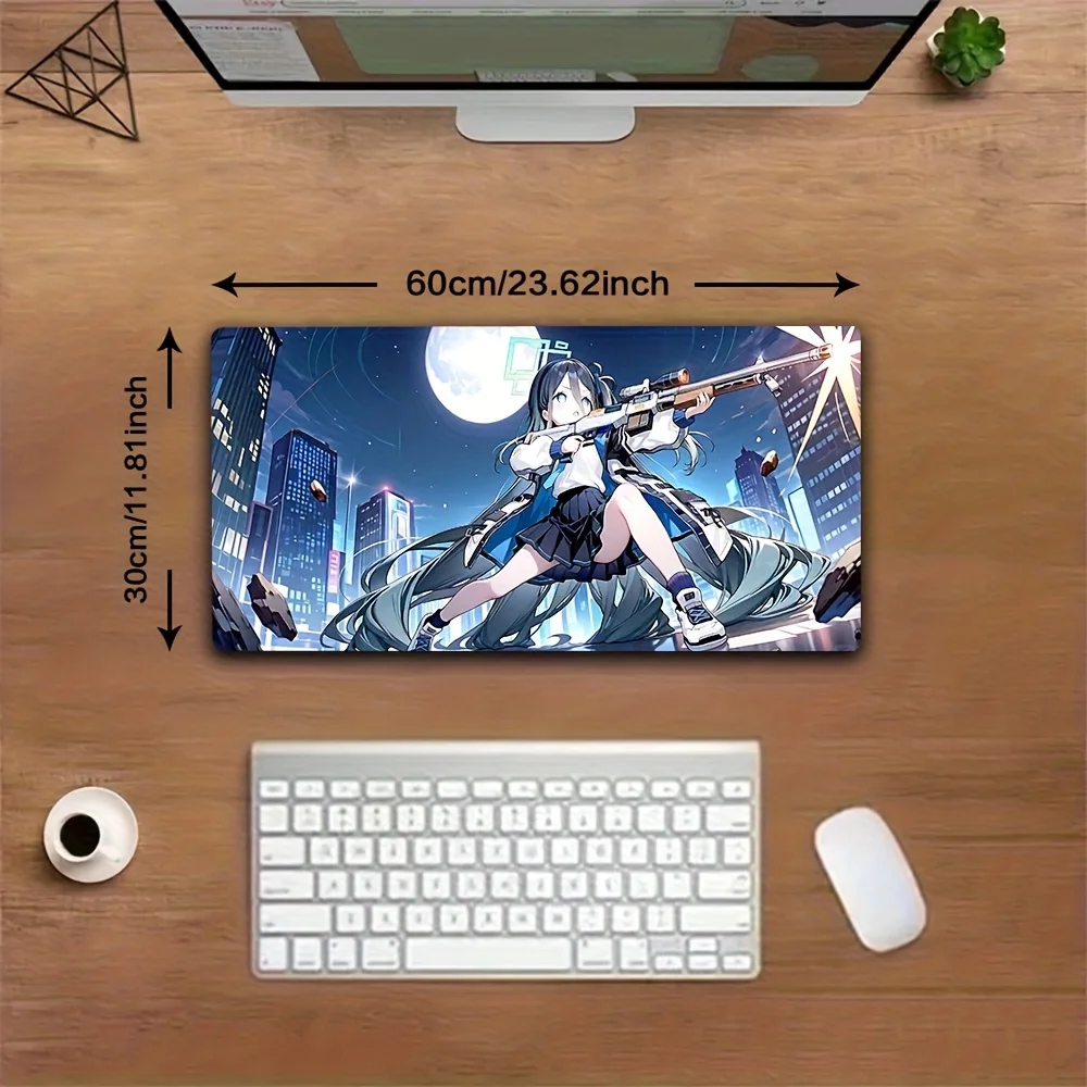 Cyberpunk Anime Girl Gaming Mouse Pad 1pc - Non-slip Rubber Base, Washable Extended Desk Mat
Cyberpunk Anime Girl Gaming Mouse Pad 1pc - Non-slip Rubber Base, Washable Extended Desk Mat
