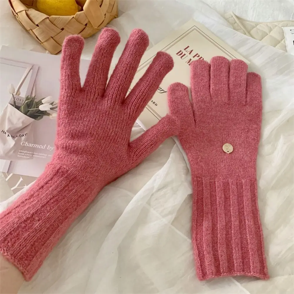 Keep Warm Wool Knitting Gloves Touch Screen Windproof Riding Gloves Solid Color Cold-proof Full Finger Mittens Autumn and Winter
Keep Warm Wool Knitting Gloves Touch Screen Windproof Riding Gloves Solid Color Cold-proof Full Finger Mittens Autumn and Winter
