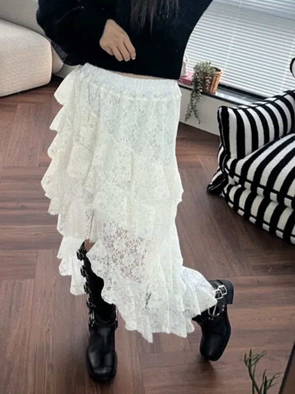 Fashionable High Waist Elastic Lace Trim Midi Skirt Women's 2026 New Style Half-length Skirt Korean Version Breathable Skin-f...
Fashionable High Waist Elastic Lace Trim Midi Skirt Women's 2026 New Style Half-length Skirt Korean Version Breathable Skin-f...