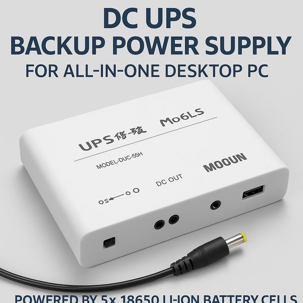 Аварийный источник питания постоянного тока 19 В/20 В | Резервная батарея 5x18650 | Для AIO ПК/мини-компьютера | Безопасное и портативное использование
Аварийный источник питания постоянного тока 19 В/20 В | Резервная батарея 5x18650 | Для AIO ПК/мини-компьютера | Безопасное и портативное использование