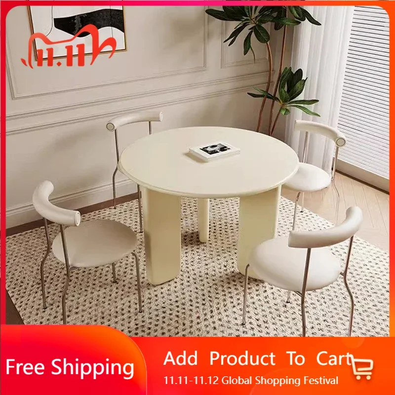 Compact Modern Dining Table Luxury Portable Lounge Coffee Show Writing Dining Table Office Service Nordic Mesa Trendy Furniture
Compact Modern Dining Table Luxury Portable Lounge Coffee Show Writing Dining Table Office Service Nordic Mesa Trendy Furniture
