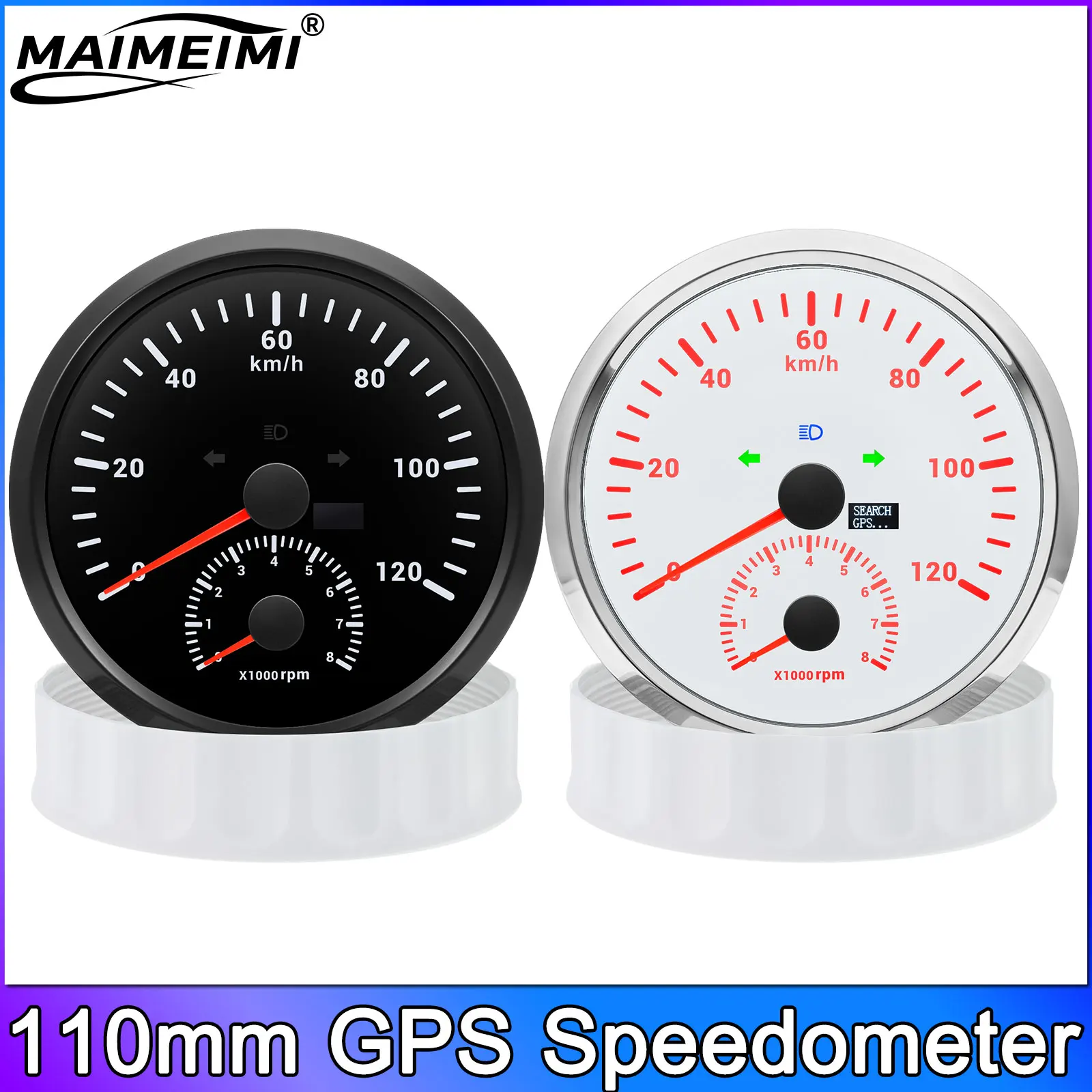 2 in 1 Speedometer + Tachometer 110MM GPS Speed Meter 120KMH Waterproof Digital Pointer Gauge 8000RPM Tacho Meter for Car Truck
2 in 1 Speedometer + Tachometer 110MM GPS Speed Meter 120KMH Waterproof Digital Pointer Gauge 8000RPM Tacho Meter for Car Truck