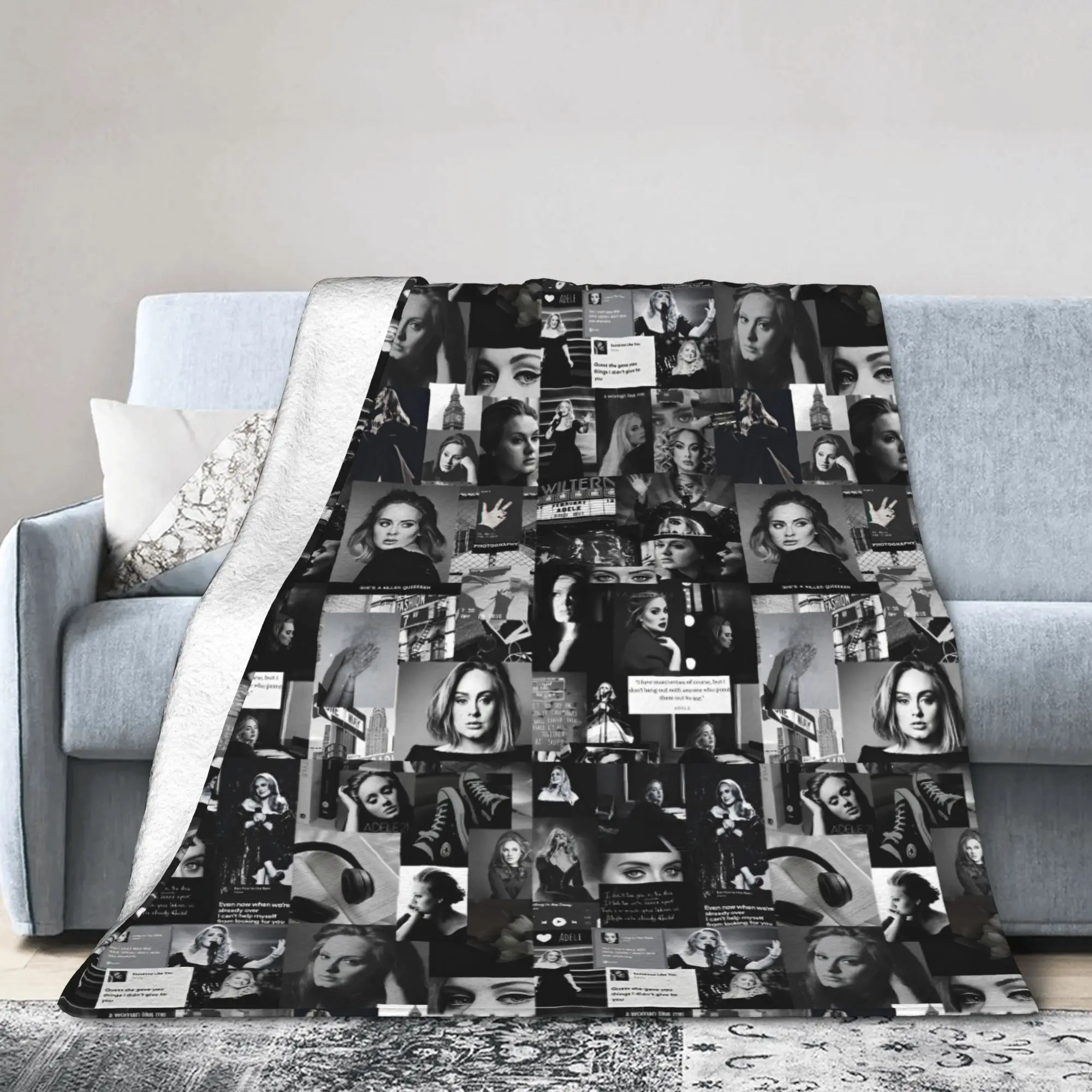 Adele Alternative Poster Blanket Warm Novelty Plush Throw Blanket For Couch Chair Travel Office Flannel Bedspread Bed Cover
Adele Alternative Poster Blanket Warm Novelty Plush Throw Blanket For Couch Chair Travel Office Flannel Bedspread Bed Cover