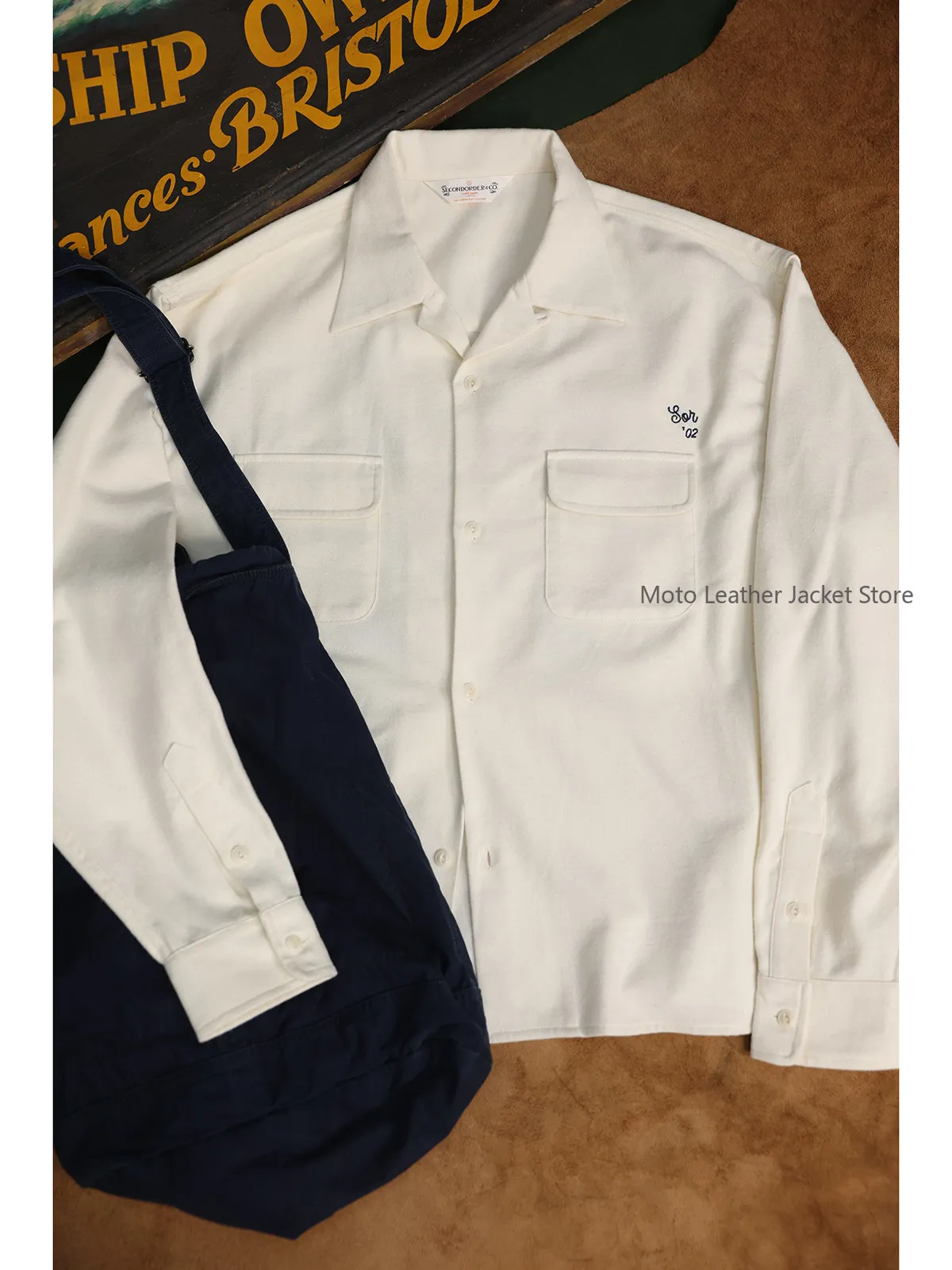 Secondorder SS26 Cuban Shirt Brushed Fabric Cuban Collar Cycling Club Embroidery Long Sleeve Top
Secondorder SS26 Cuban Shirt Brushed Fabric Cuban Collar Cycling Club Embroidery Long Sleeve Top
