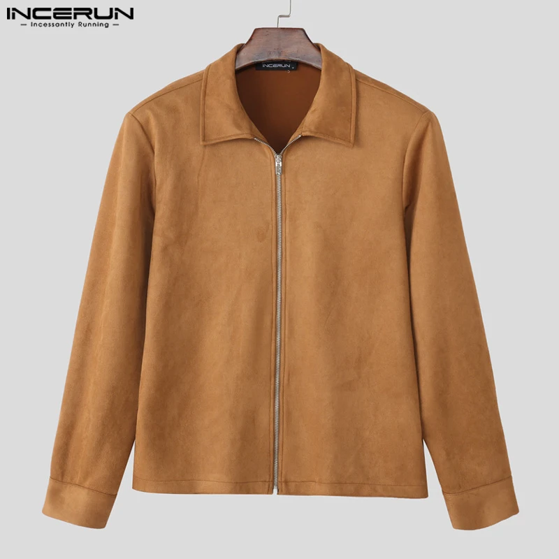 INCERUN Men Jackets Solid Color Lapel Long Sleeve Zipper Casual Men Coats Streetwear 2025 Loose Fashion Leisure Male Jackets
INCERUN Men Jackets Solid Color Lapel Long Sleeve Zipper Casual Men Coats Streetwear 2025 Loose Fashion Leisure Male Jackets