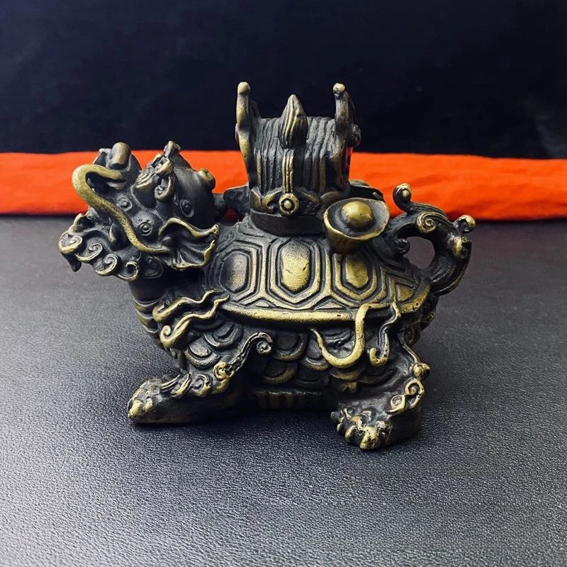 Brass Official Hat Dragon Turtle Antique Handicrafts Home Study Office Decoration
Brass Official Hat Dragon Turtle Antique Handicrafts Home Study Office Decoration