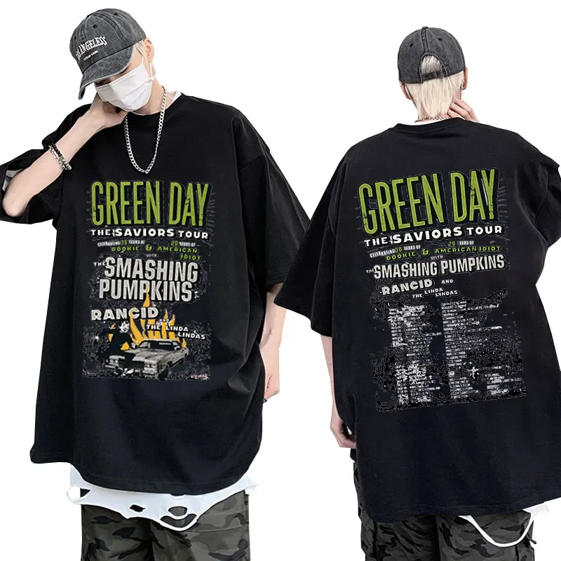 2024 Hot Music Green Day Saviors Graphic T Shirts Fashion Hip Hop Short Sleeve T Shirt Men Women Fans Gift Oversized Tee Shirt
2024 Hot Music Green Day Saviors Graphic T Shirts Fashion Hip Hop Short Sleeve T Shirt Men Women Fans Gift Oversized Tee Shirt