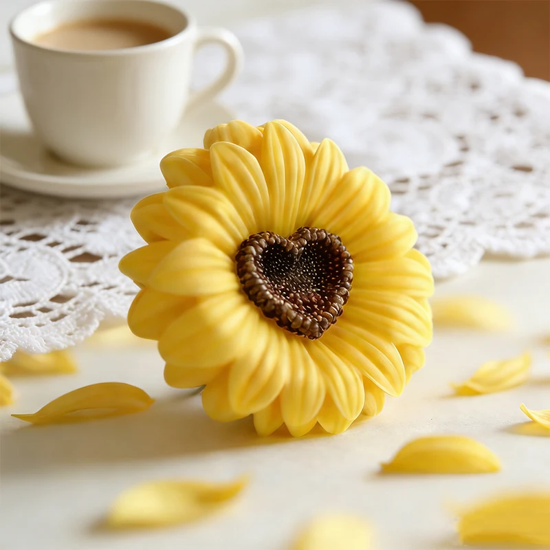 Sunflower Silicone Mold 3D Candle Resin Plaster Making Home Decor Table Ornament Romantic Gift for Handmade Craft Supplies
Sunflower Silicone Mold 3D Candle Resin Plaster Making Home Decor Table Ornament Romantic Gift for Handmade Craft Supplies