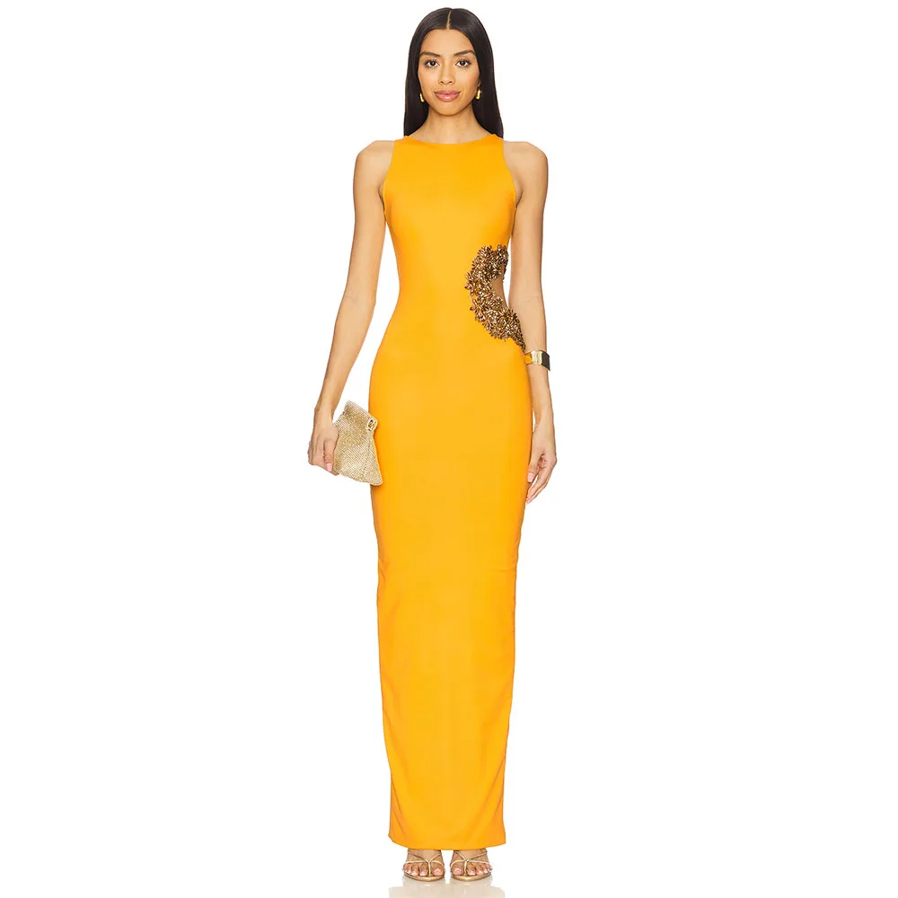 Luxury Women's Evening Gown O Neck Mermaid Prom Dress Sleevesless Beading Floor Length Formal Party Dress 2025
Luxury Women's Evening Gown O Neck Mermaid Prom Dress Sleevesless Beading Floor Length Formal Party Dress 2025