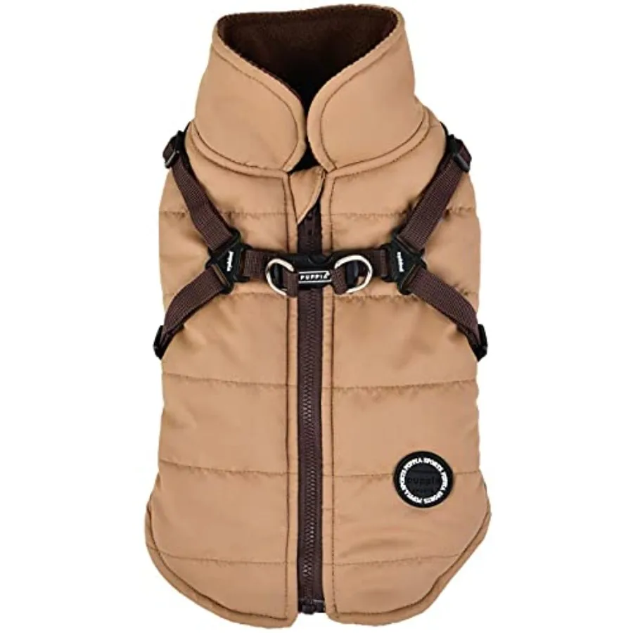 Mountaineer Winter Dog Coat with Integrated Harness No Pull Cold Weather Waterproof Warm Fleece Back Zipper for Small and Mediu
Mountaineer Winter Dog Coat with Integrated Harness No Pull Cold Weather Waterproof Warm Fleece Back Zipper for Small and Mediu