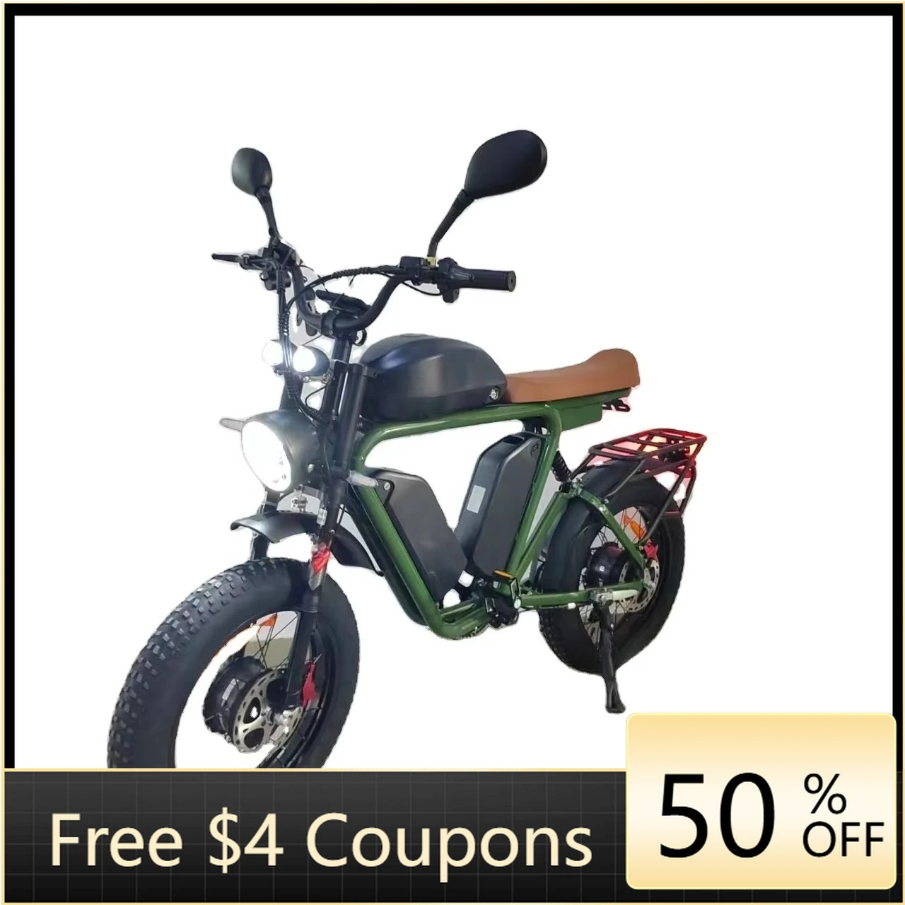 Rs bicycle electric 52v dual motor octagonal 2000W 79Ah oil brake full suspension fat tire remote aluminum frame fast mountain
Rs bicycle electric 52v dual motor octagonal 2000W 79Ah oil brake full suspension fat tire remote aluminum frame fast mountain