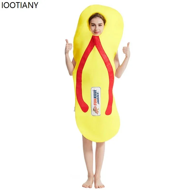 CosplayAdult Funny Yellow Flip Flops Role Play Costume Halloween Beach Shoes Creative Carnival Party Spoof Stage Performance Jum
CosplayAdult Funny Yellow Flip Flops Role Play Costume Halloween Beach Shoes Creative Carnival Party Spoof Stage Performance Jum