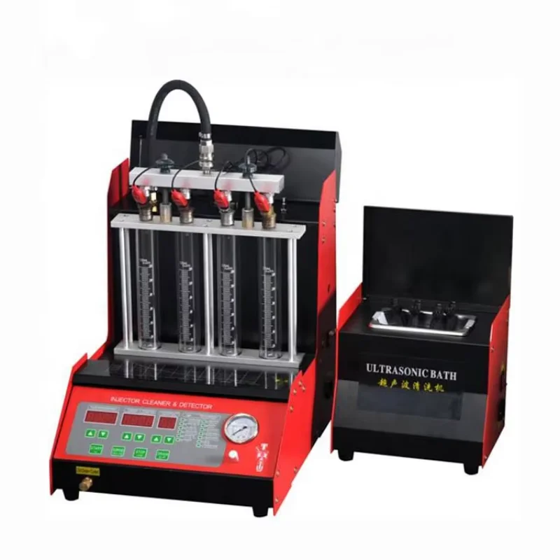 Automotive 4 Cylinders Car Fuel Injector Testing Equipment GDI Fuel Injector Cleaner And Tester
Automotive 4 Cylinders Car Fuel Injector Testing Equipment GDI Fuel Injector Cleaner And Tester