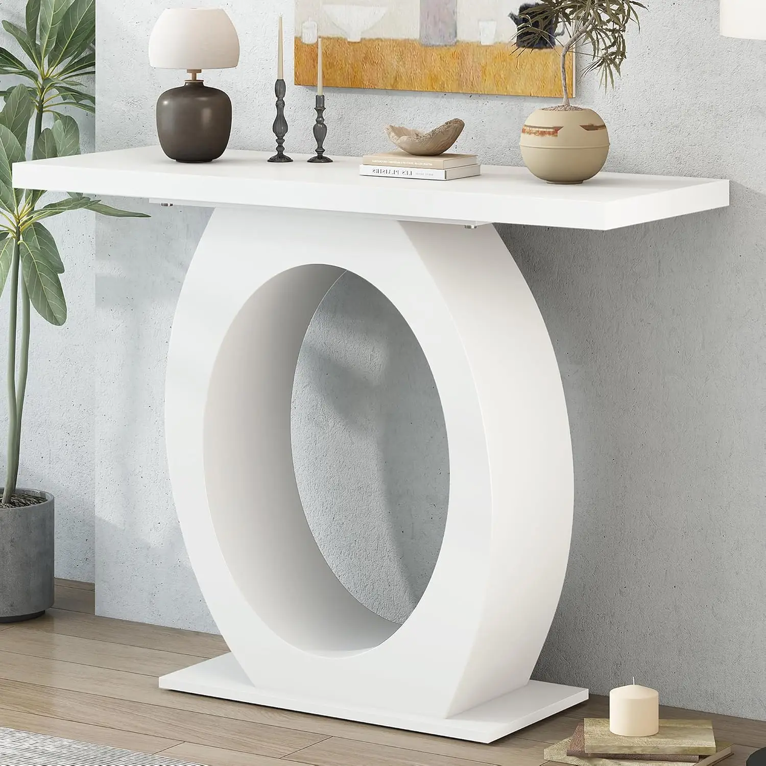 Accent Table 39.4-Inch Wooden Entryway Console Table with Egg-Shaped Base for Living Room Bedroom Hallway Furniture, Beige
Accent Table 39.4-Inch Wooden Entryway Console Table with Egg-Shaped Base for Living Room Bedroom Hallway Furniture, Beige