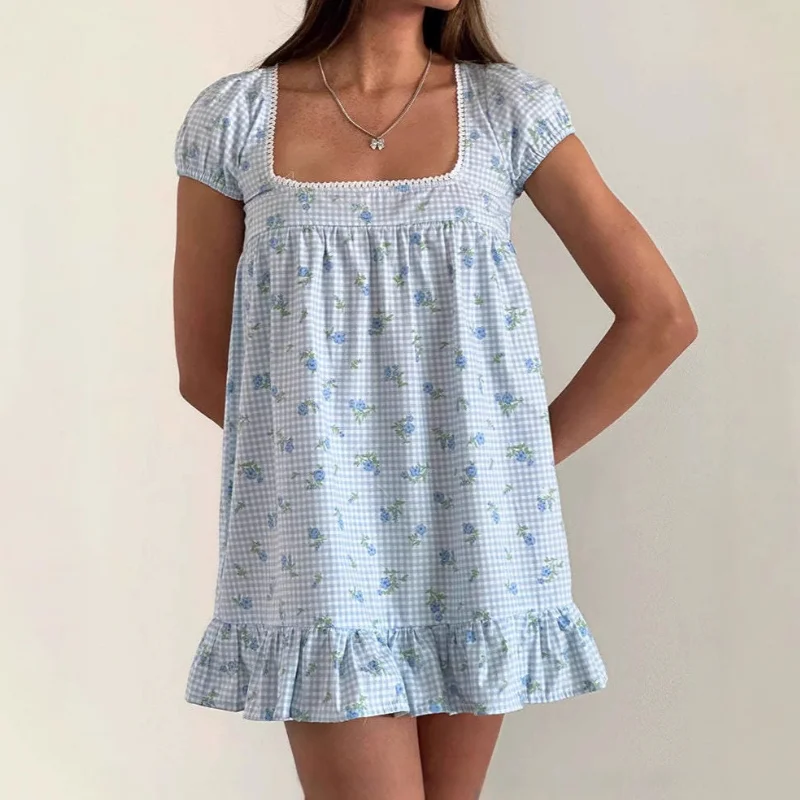 2026 Summer Fashion Floral Print Puff Sleeves Square Collar Casual Dress for Women
2026 Summer Fashion Floral Print Puff Sleeves Square Collar Casual Dress for Women