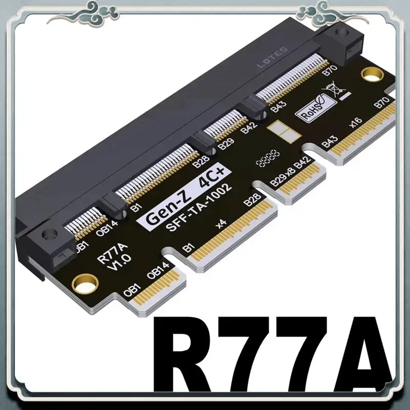 Премиум-адаптер Pcie5.0 X16 к Gen-Z 4C+ EDSFF 4C+ Поднятая карта тестирования и защиты Поддержка Gen5 PCI-E 5.0 512 Гбит/с
Премиум-адаптер Pcie5.0 X16 к Gen-Z 4C+ EDSFF 4C+ Поднятая карта тестирования и защиты Поддержка Gen5 PCI-E 5.0 512 Гбит/с
