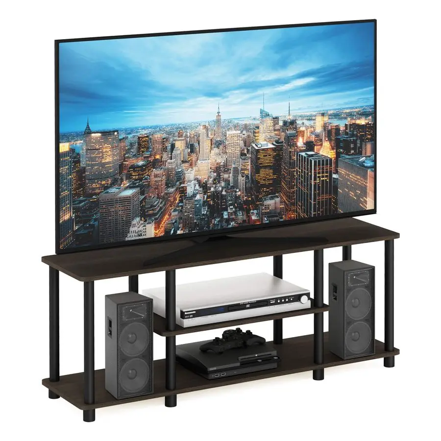 TurnNTube No Tools 3D 3Tier Entertainment TV Stand up to 50 inch TV, Round Tubes, Dark Brown Black
TurnNTube No Tools 3D 3Tier Entertainment TV Stand up to 50 inch TV, Round Tubes, Dark Brown Black