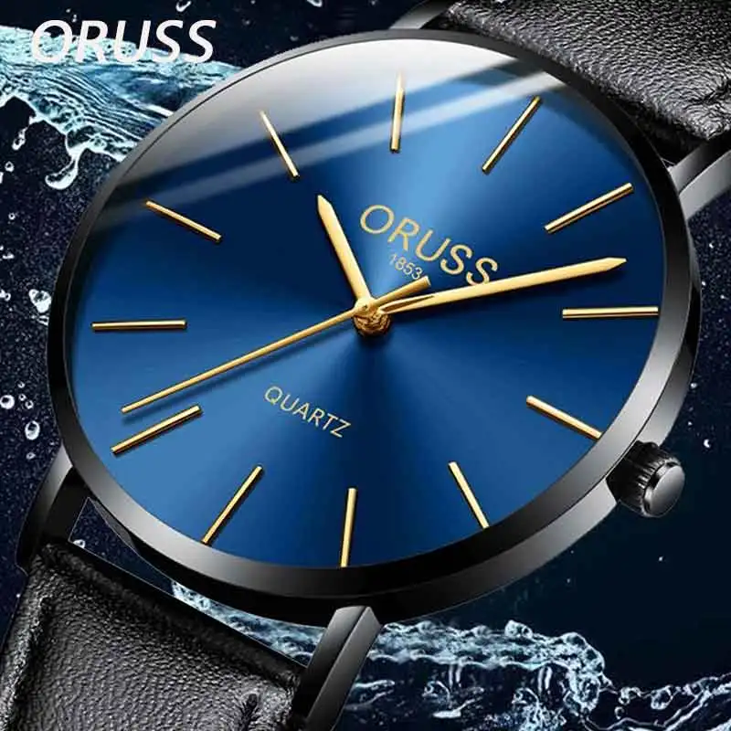 ORUSS Fashion Business Men's Quartz Watch Simple Dial Mineral Glass Mirror Waterproof Ultrathin Leather Strap Men's Watch
ORUSS Fashion Business Men's Quartz Watch Simple Dial Mineral Glass Mirror Waterproof Ultrathin Leather Strap Men's Watch