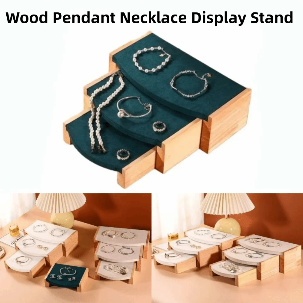 Набор из 3 шт. Модные подставки для демонстрации кулонов и ожерелий, многофункциональные, из бархата/искусственной кожи, органайзеры для ювелирных изделий в европейском стиле
Набор из 3 шт. Модные подставки для демонстрации кулонов и ожерелий, многофункциональные, из бархата/искусственной кожи, органайзеры для ювелирных изделий в европейском стиле