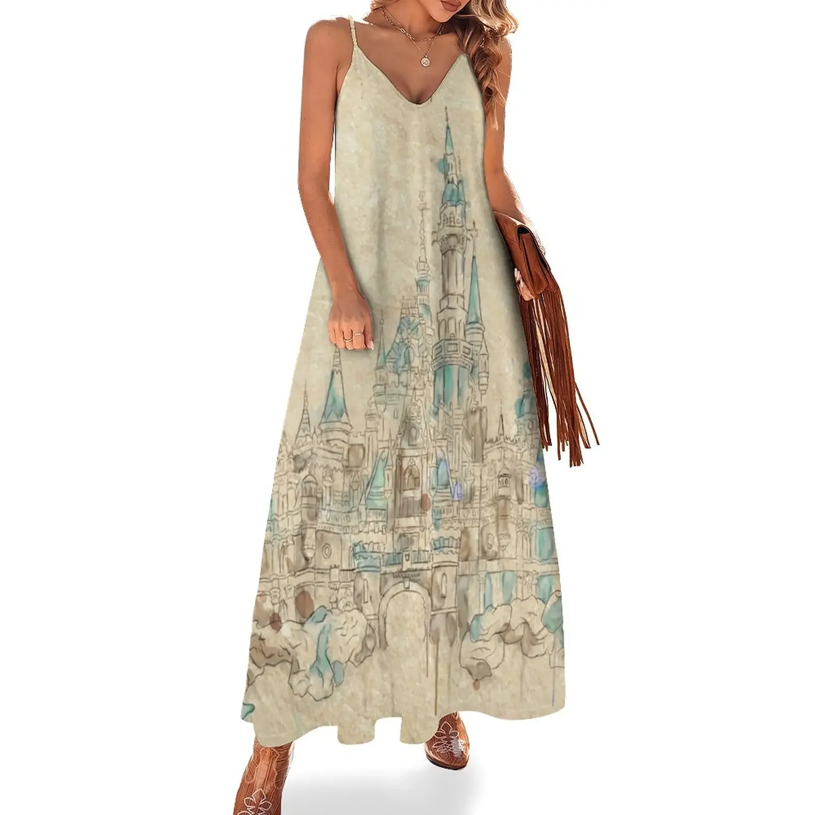 Enchanted Storybook Castle Sleeveless Dress women dress Woman clothing Dress
Enchanted Storybook Castle Sleeveless Dress women dress Woman clothing Dress