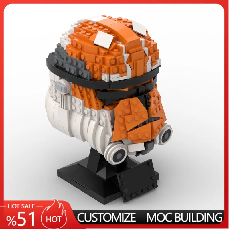 NEW 728Parst Trooper Helmet Orange White Gray Sci-Fi Soldier Head Model Custom Puzzle DIY Assembly Creative Building Blocks Gift
NEW 728Parst Trooper Helmet Orange White Gray Sci-Fi Soldier Head Model Custom Puzzle DIY Assembly Creative Building Blocks Gift