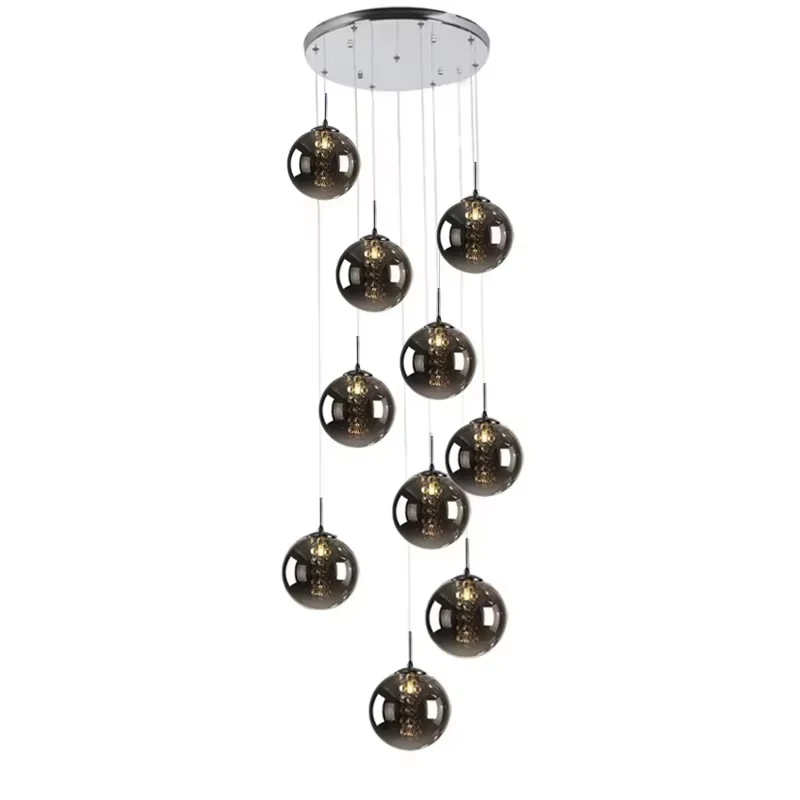 Duplex Staircase Pendant Light Modern Minimalist Living Room led Lighting Creative Personality Restaurant Crystal Pendant Lamp
Duplex Staircase Pendant Light Modern Minimalist Living Room led Lighting Creative Personality Restaurant Crystal Pendant Lamp
