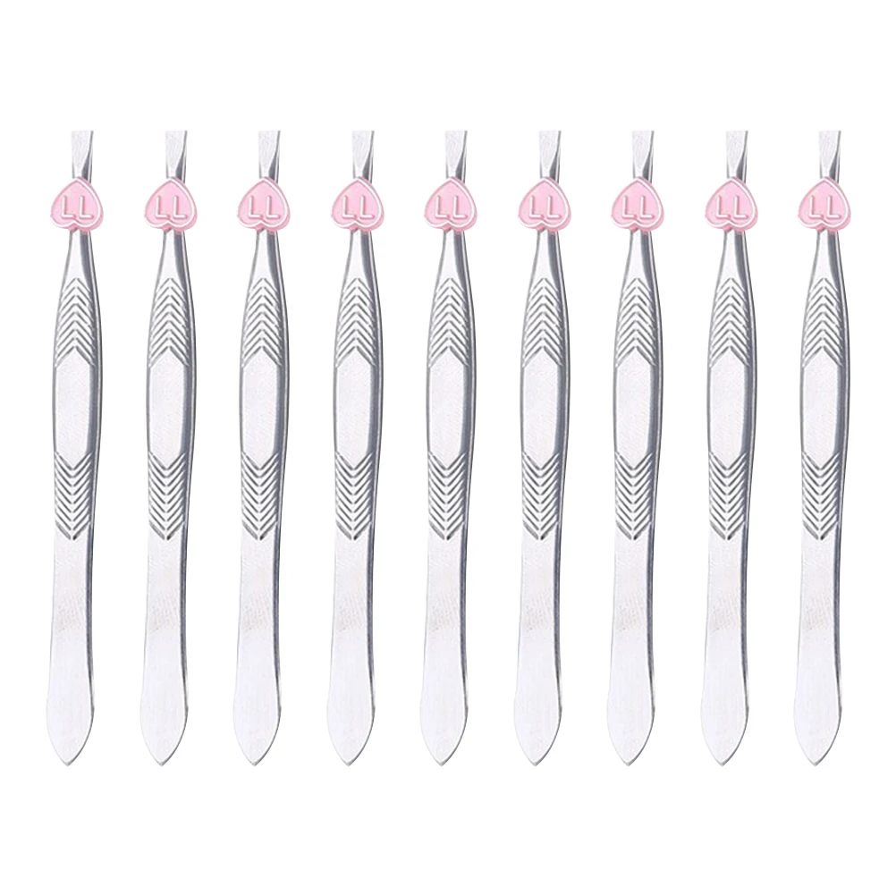 12PCS Eyebrow Tweezers Stainless Steel Flat Tip Precision Design Grooming Tool Ingrown Hair Removal Portable Makeup
12PCS Eyebrow Tweezers Stainless Steel Flat Tip Precision Design Grooming Tool Ingrown Hair Removal Portable Makeup