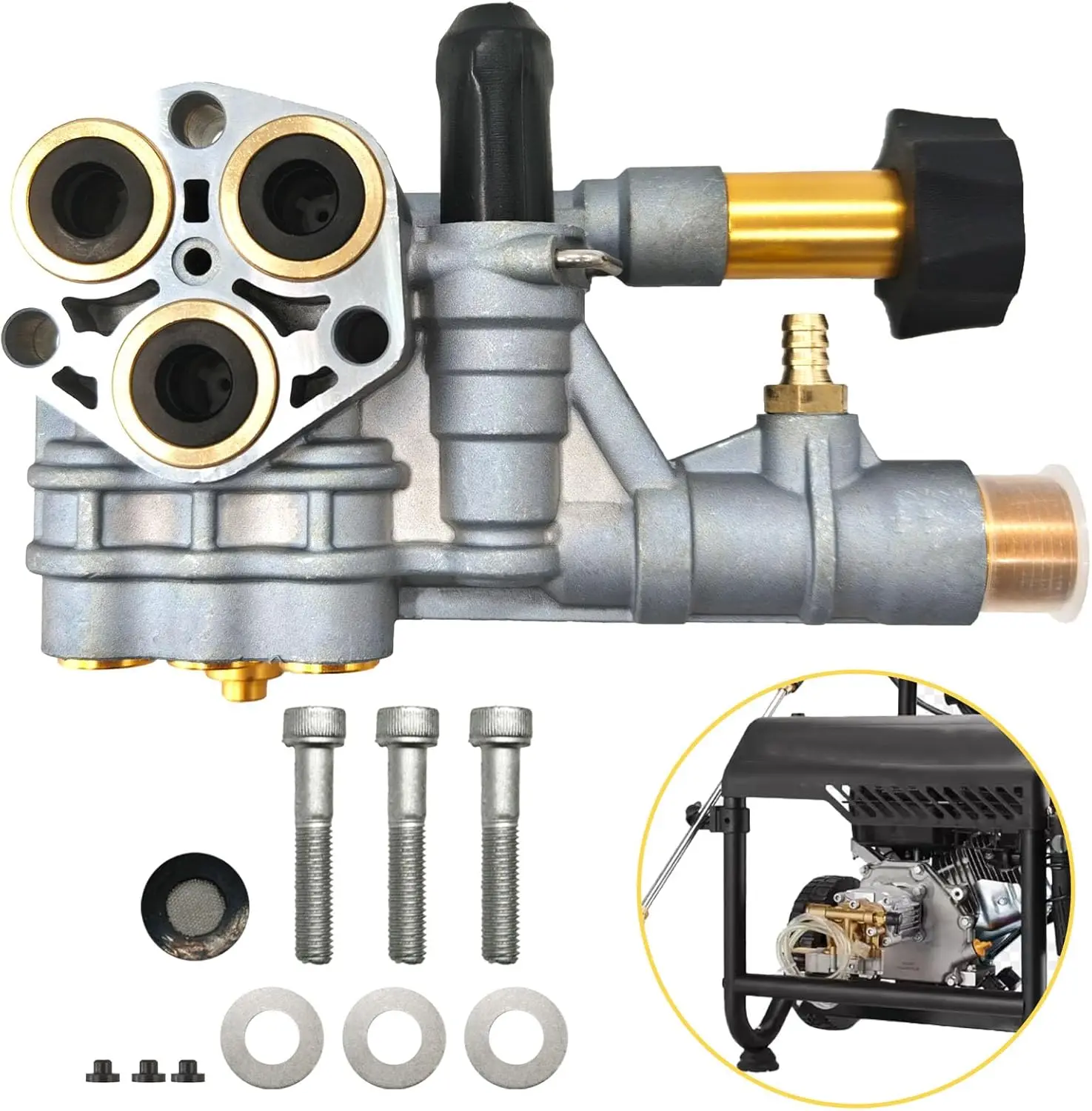 7108366 Коллектор насоса мойки высокого давления, совместимый с насосами мойки высокого давления с осевым кулачком 510020 и 520006
7108366 Коллектор насоса мойки высокого давления, совместимый с насосами мойки высокого давления с осевым кулачком 510020 и 520006