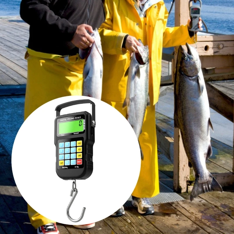 Hanging Scale Weight Scale Fishing Scale 110lb/50kg LCD Backlit Digital Scale with Tape Measure Luggage Scale for Travel D2RD
Hanging Scale Weight Scale Fishing Scale 110lb/50kg LCD Backlit Digital Scale with Tape Measure Luggage Scale for Travel D2RD