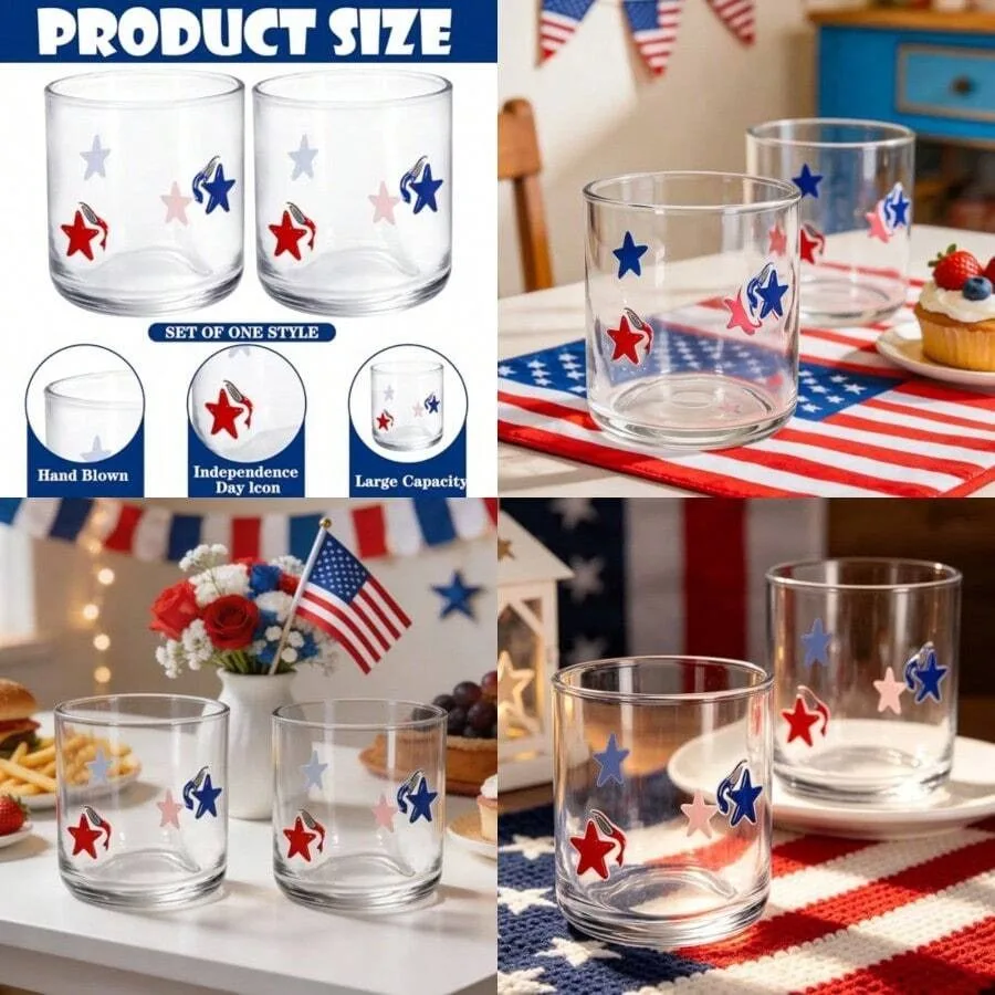 Best Sellers 2 Pcs Patriotic Icon Juice Glass 4 Oz Red Blue Star Steml Wine Glass Independence Day Drinking Tumbler Cups For 4t
Best Sellers 2 Pcs Patriotic Icon Juice Glass 4 Oz Red Blue Star Steml Wine Glass Independence Day Drinking Tumbler Cups For 4t