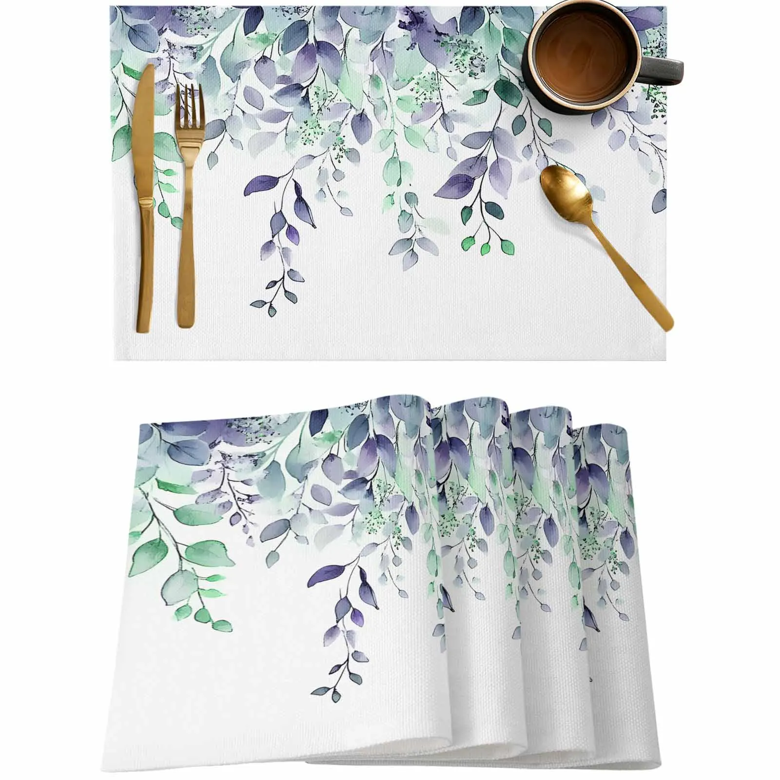 Modernism Spring Eucalyptus Leaf Plant Kitchen Tableware Cup Bottle Placemat Coffee Pads 4/6pcs Desktop Mats
Modernism Spring Eucalyptus Leaf Plant Kitchen Tableware Cup Bottle Placemat Coffee Pads 4/6pcs Desktop Mats