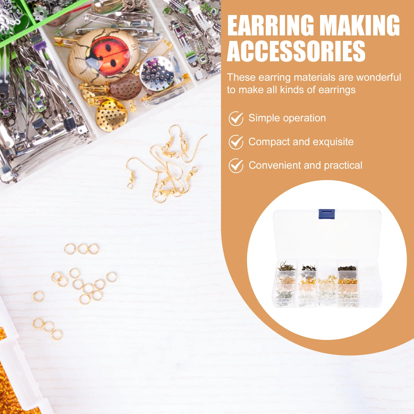 Accessories Making Backs DIY Hooks Jewelry H made Earring Making Accessories Supplies Premium Durable Earring Kit
Accessories Making Backs DIY Hooks Jewelry H made Earring Making Accessories Supplies Premium Durable Earring Kit