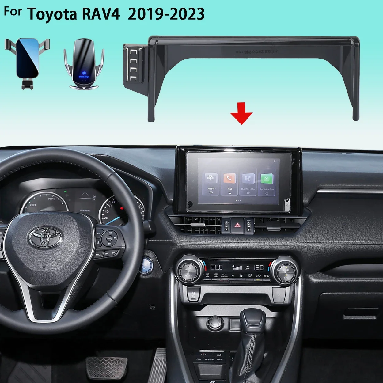 Car Phone Holder For Toyota RAV4 XA50 2019 2020-2023 8" Screen Mobile Phone Support Car Mounts 15w Wireless Charging Accessories
Car Phone Holder For Toyota RAV4 XA50 2019 2020-2023 8" Screen Mobile Phone Support Car Mounts 15w Wireless Charging Accessories