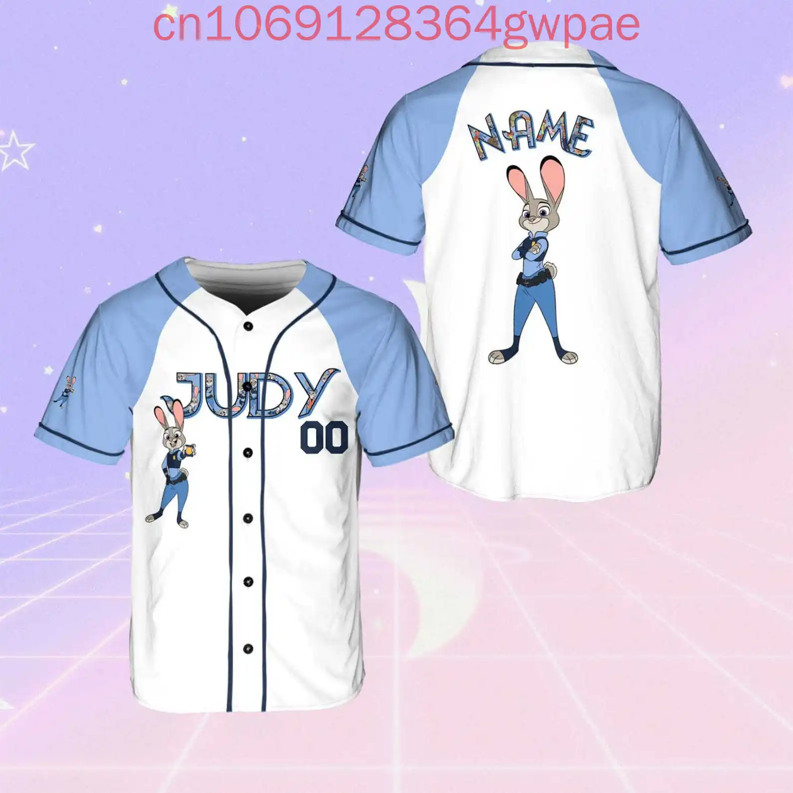 Бейсбольные майки Disney Zootopia Judy, мужские и женские детские повседневные бейсбольные рубашки, летняя бейсбольная форма Disney с короткими рукавами 
Бейсбольные майки Disney Zootopia Judy, мужские и женские детские повседневные бейсбольные рубашки, летняя бейсбольная форма Disney с короткими рукавами