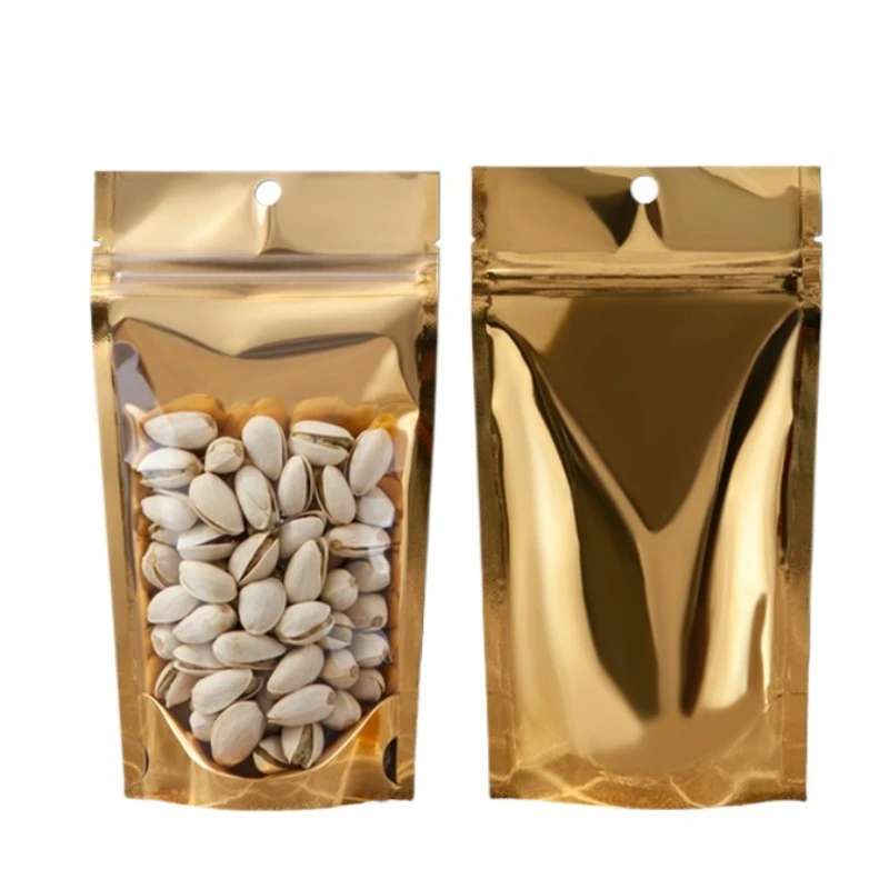3x4 inch Gold Aluminized Film Food Storage Bag Package Reclosable Zipper Ziplock Doy Pack Bag Snack Candy Powder Packaging Bag
3x4 inch Gold Aluminized Film Food Storage Bag Package Reclosable Zipper Ziplock Doy Pack Bag Snack Candy Powder Packaging Bag