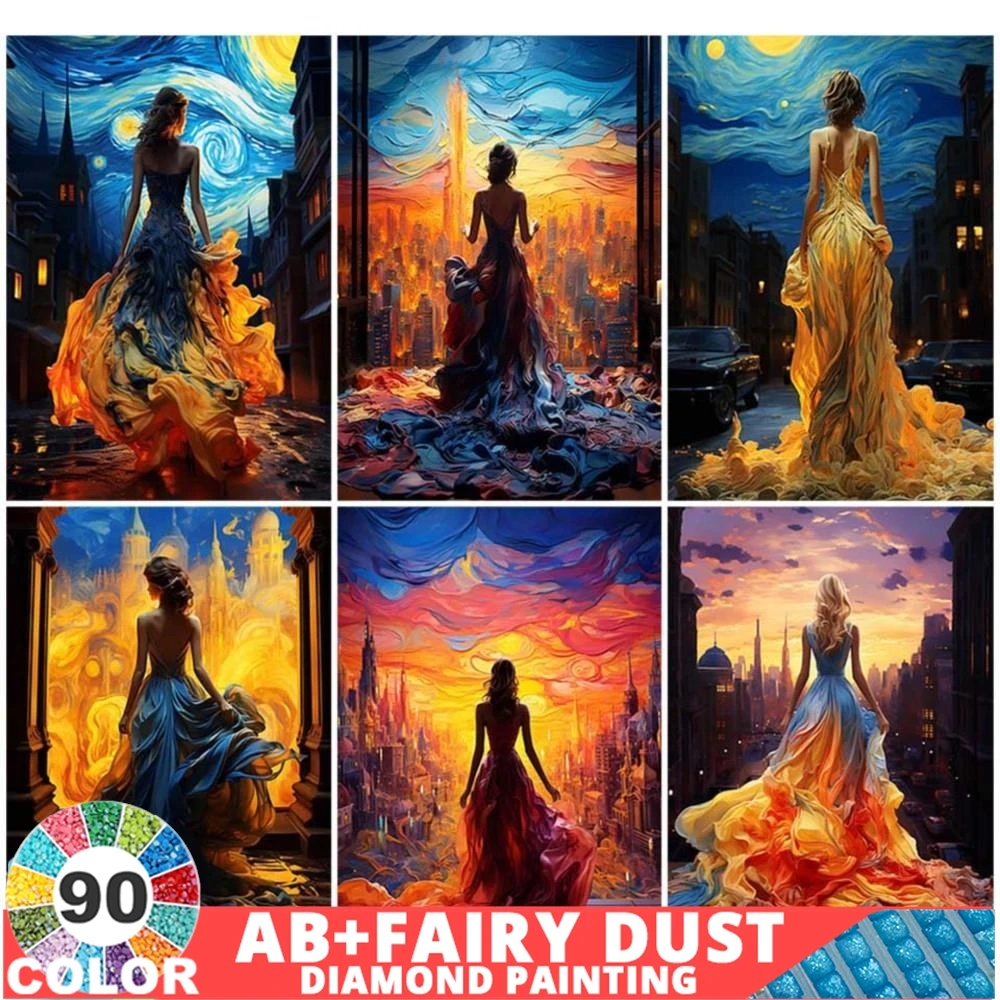 90 Colour Van Gogh Girl AB Fairy Dust Diamond Painting Cartoon Skirt Back Mosaic Embroidery 5D DIY Crafts New Arrival Set Decor
90 Colour Van Gogh Girl AB Fairy Dust Diamond Painting Cartoon Skirt Back Mosaic Embroidery 5D DIY Crafts New Arrival Set Decor