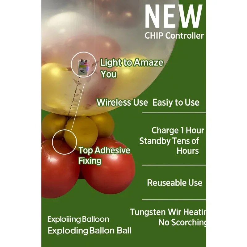 Surface Mount Ground Burst Balloon Controller Rechargeable Remote Control Blaster Sky Marriage Proposal Celebration Gifts New
Surface Mount Ground Burst Balloon Controller Rechargeable Remote Control Blaster Sky Marriage Proposal Celebration Gifts New