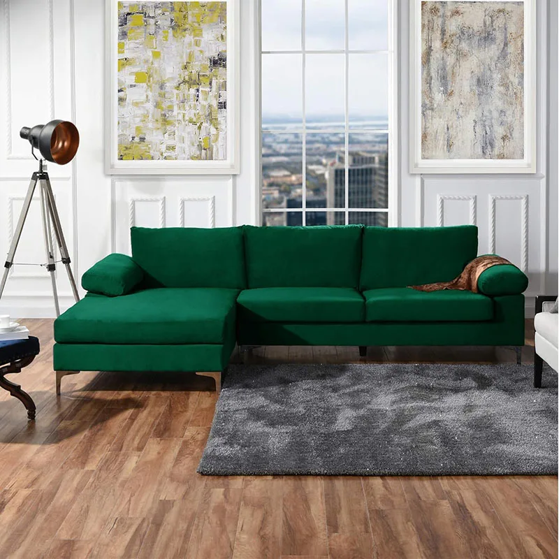 Modern Large Velvet L-Shape Sectional Sofa, Daybed Sleeper Recliner Sectional Sofa With Extra Wide Lounge Couch Furniture Luxury
Modern Large Velvet L-Shape Sectional Sofa, Daybed Sleeper Recliner Sectional Sofa With Extra Wide Lounge Couch Furniture Luxury
