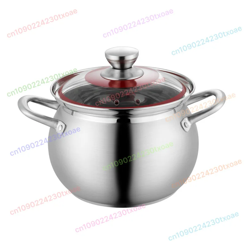 304 Stainless Steel Pot with Glass Lid for Gas and Induction Cooktop Cooking Soup Stock Pot
304 Stainless Steel Pot with Glass Lid for Gas and Induction Cooktop Cooking Soup Stock Pot