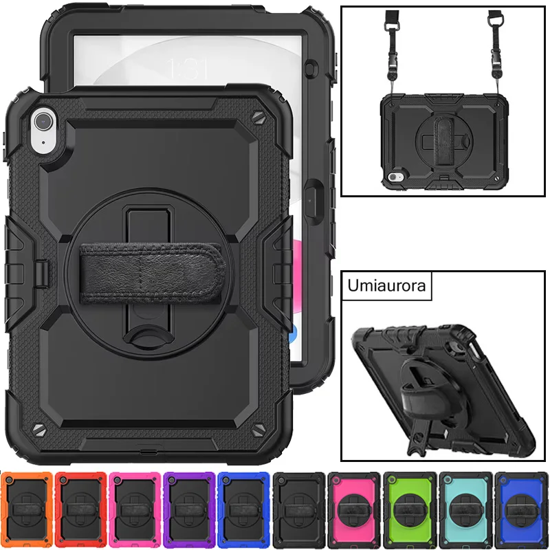 For IPad Mini 4 5 9.7 7th 8th 9th 10.2 10th Gen 10.9 Pro 10.5 inch Tablet Case Heavy Duty Rugged Stand Strap Shockproof PC Cover
For IPad Mini 4 5 9.7 7th 8th 9th 10.2 10th Gen 10.9 Pro 10.5 inch Tablet Case Heavy Duty Rugged Stand Strap Shockproof PC Cover