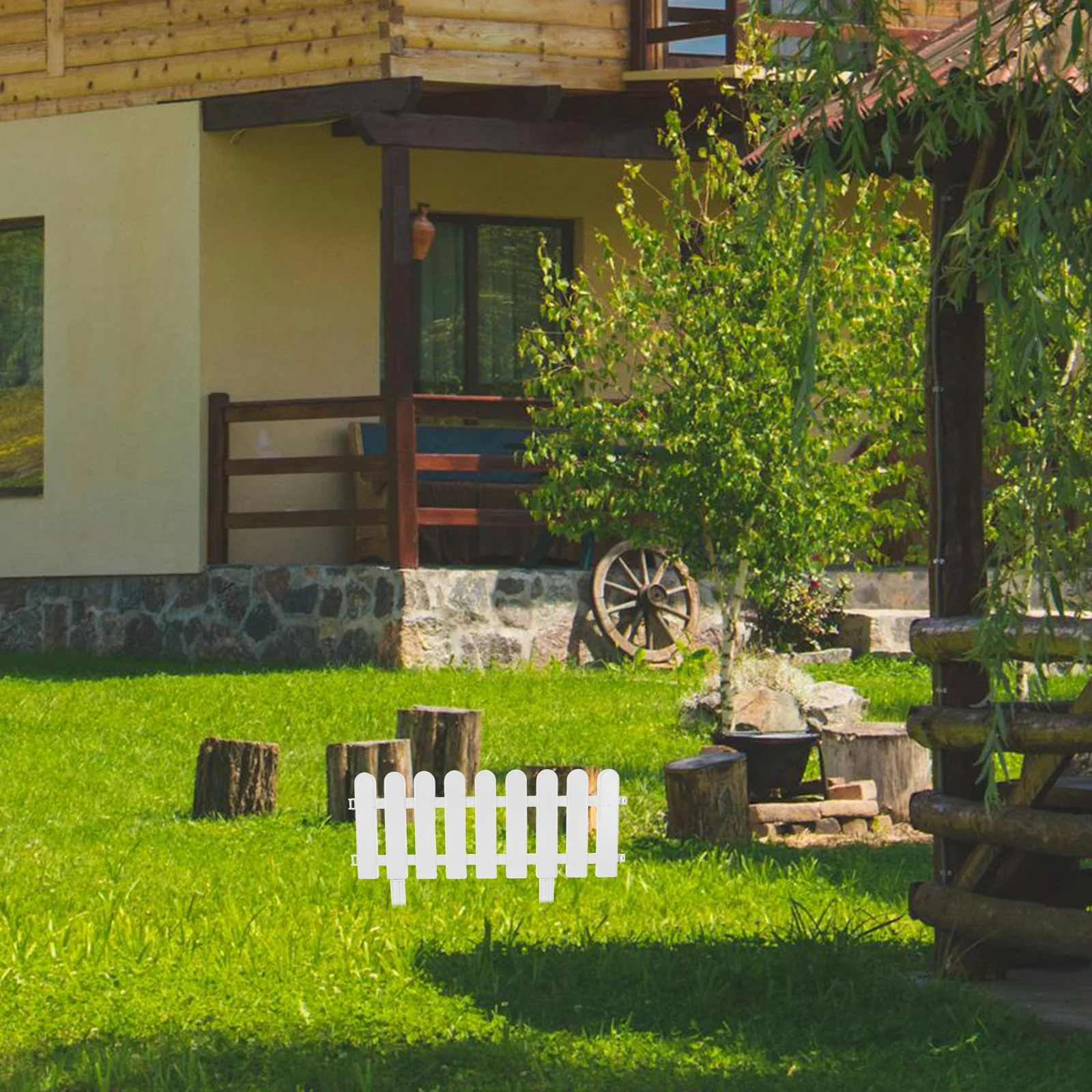 4Sets Plastic Fence Decorative Garden Barrier Strong Weather Resistant Fence for Villa Courtyard Landscape Use
4Sets Plastic Fence Decorative Garden Barrier Strong Weather Resistant Fence for Villa Courtyard Landscape Use