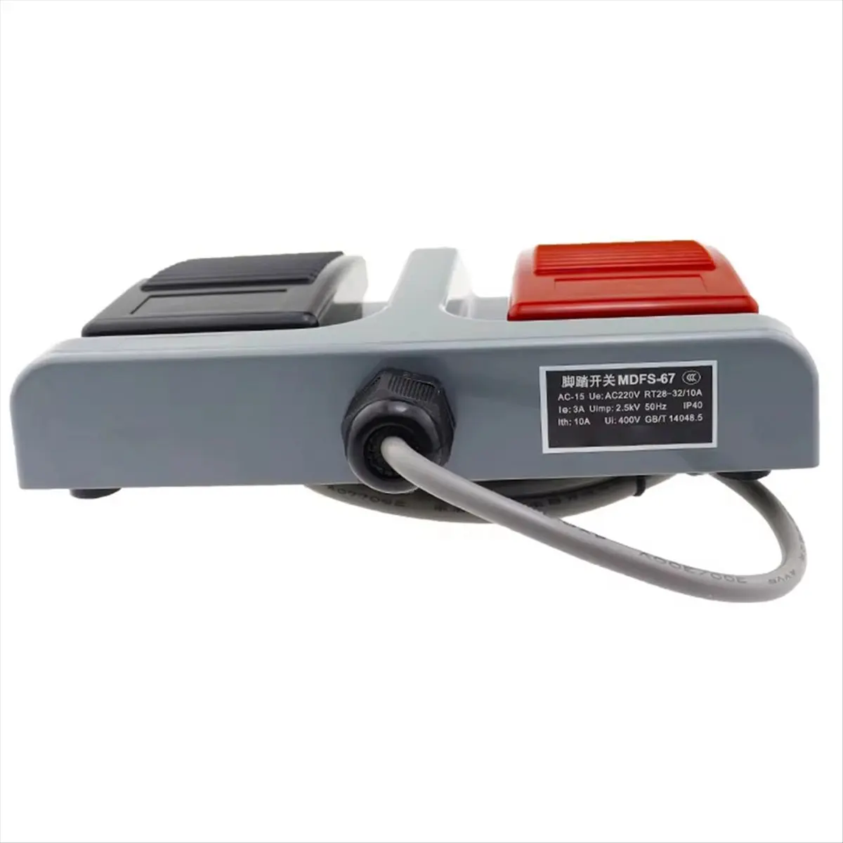 COFA Upgrade Foot Switch MDFS-67 Dual Foot Switch, with 10A/220V AC Wire Self Resetting Forging and Textile B
COFA Upgrade Foot Switch MDFS-67 Dual Foot Switch, with 10A/220V AC Wire Self Resetting Forging and Textile B