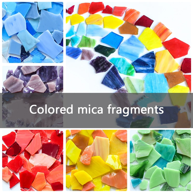 Handmade DIY stickers made from colored broken glass mica fragments, mixed colors, student adult mosaic inlay decoration
Handmade DIY stickers made from colored broken glass mica fragments, mixed colors, student adult mosaic inlay decoration