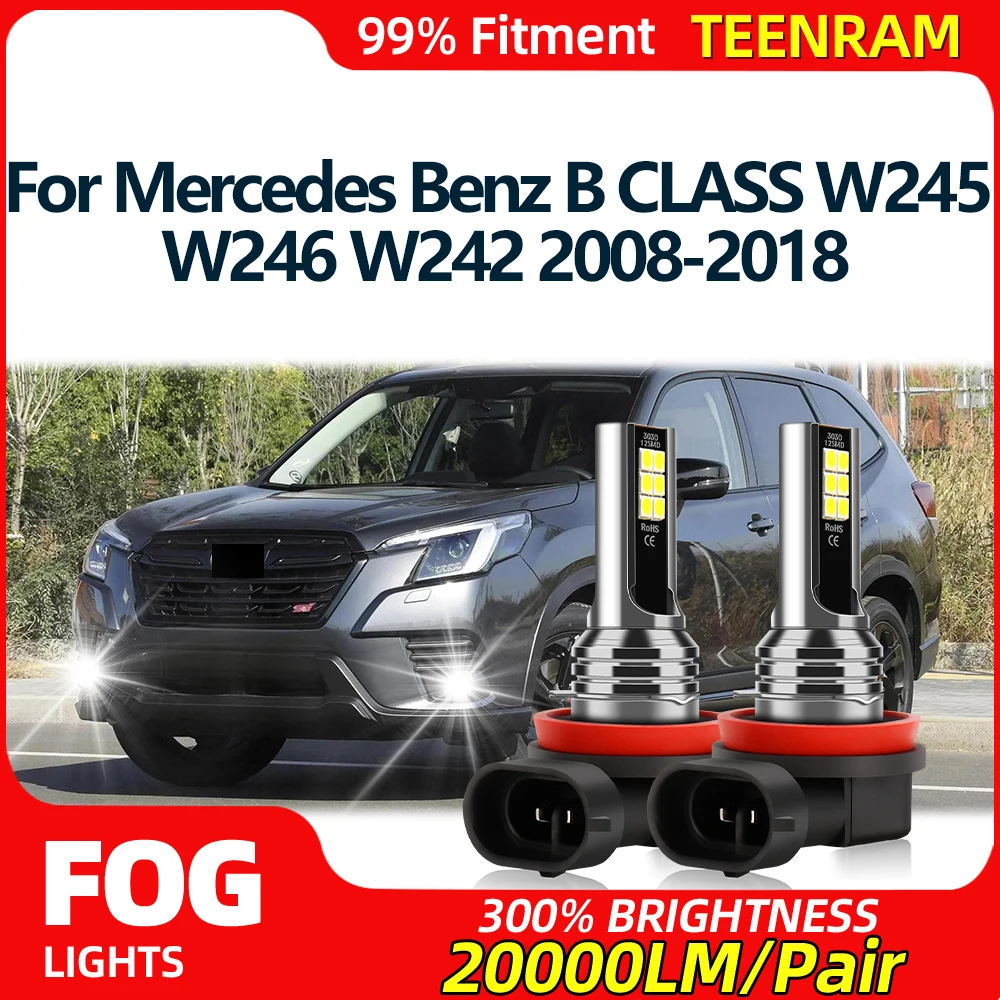 20000LM Car LED Front Fog Lights Bulbs 6000K White Fog Lamps 12V For Mercedes Benz B CLASS W245 W246 W242 2008-2016 2017 2018
20000LM Car LED Front Fog Lights Bulbs 6000K White Fog Lamps 12V For Mercedes Benz B CLASS W245 W246 W242 2008-2016 2017 2018