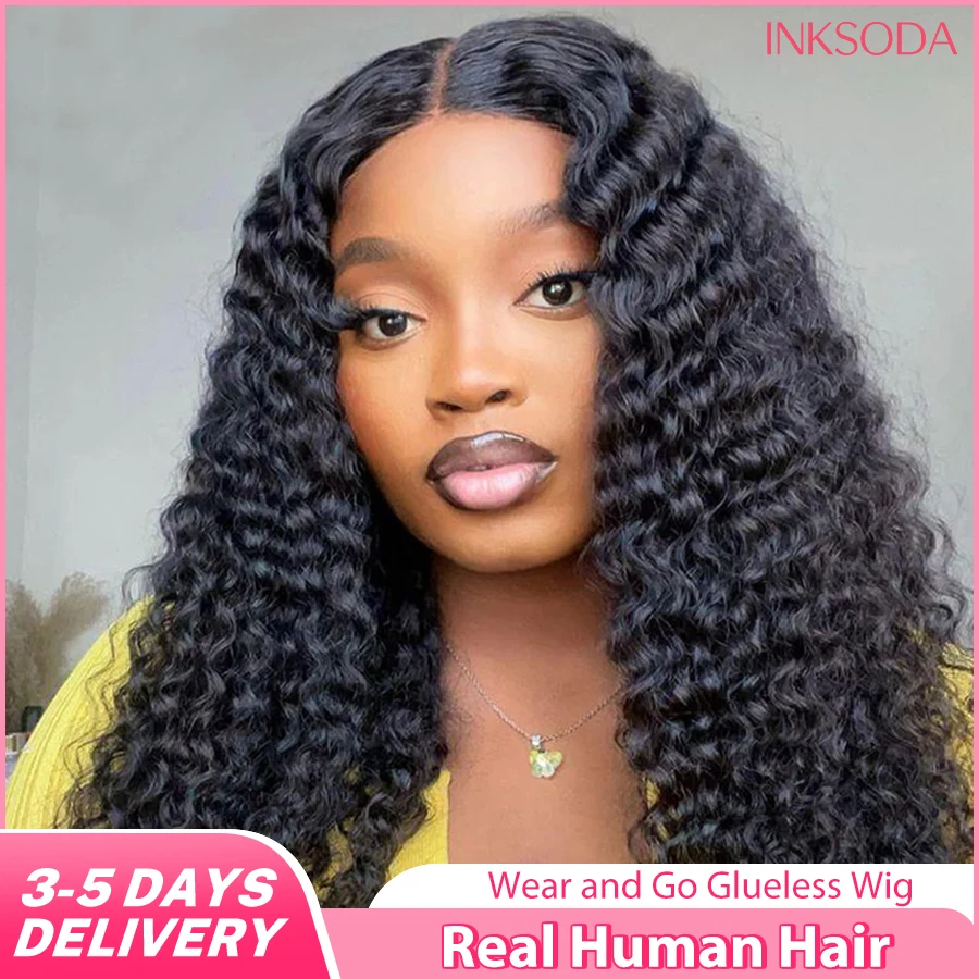 Curly Deep Wave Lace Frontal Wig 5x5 4x4 Glueless Bob Human Hair Black Wigs 220 Density No Glue Wear And Go
Curly Deep Wave Lace Frontal Wig 5x5 4x4 Glueless Bob Human Hair Black Wigs 220 Density No Glue Wear And Go