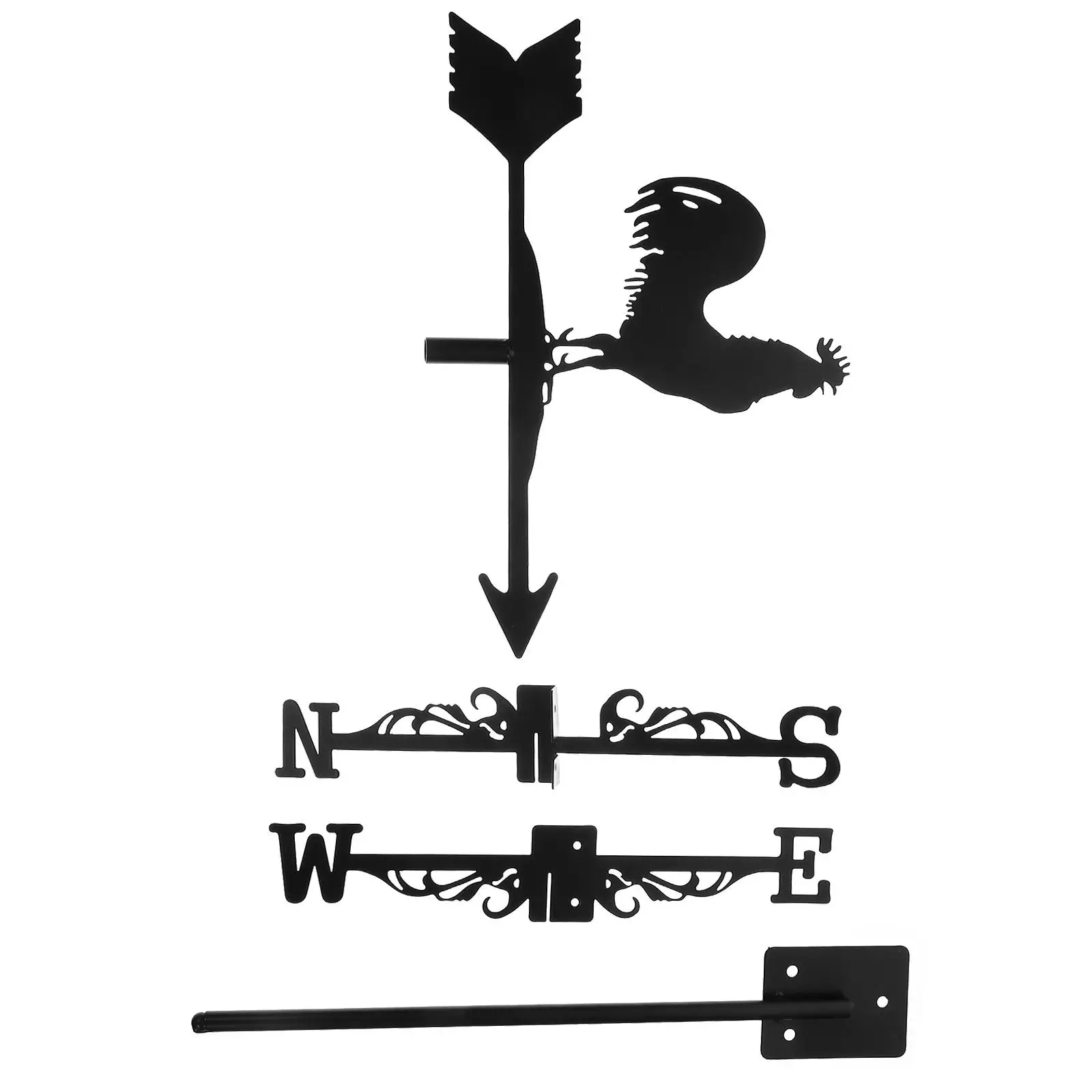 Iron Rooster Weathervane nament Decorative Chicken Roof Top Wind Direction Indicator Garden Yard Metal Vane Durable 3D Design
Iron Rooster Weathervane nament Decorative Chicken Roof Top Wind Direction Indicator Garden Yard Metal Vane Durable 3D Design